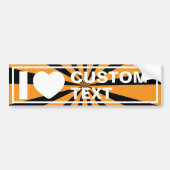 Ich habe Vintages Herz Autoaufkleber (Vorne)