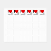 ICH HABE VOLLEYBALL ETIKETTEN (Blatt)