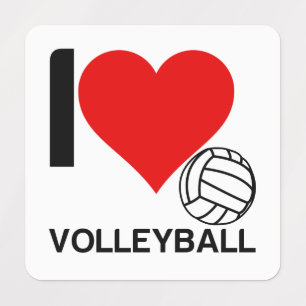 ICH HABE VOLLEYBALL ETIKETTEN