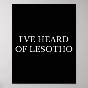 Ich habe von der Rede des Lesotho Political Congre Poster