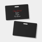 Ich habe vor dem Mainstream zu Hause unterrichtet Ausweis (Vorder- & Rückseite)