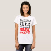 Ich habe vor, die Zombie-Apokalypse zu überleben T-Shirt (Vorne ganz)