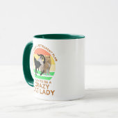 Ich habe vor, eine verrückte Katzen-Lady-Funny-Ruh Tasse (Vorderseite Links)