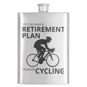 Ich habe vor, Fahrrad zu fahren, wenn ich im Ruhes Flachmann