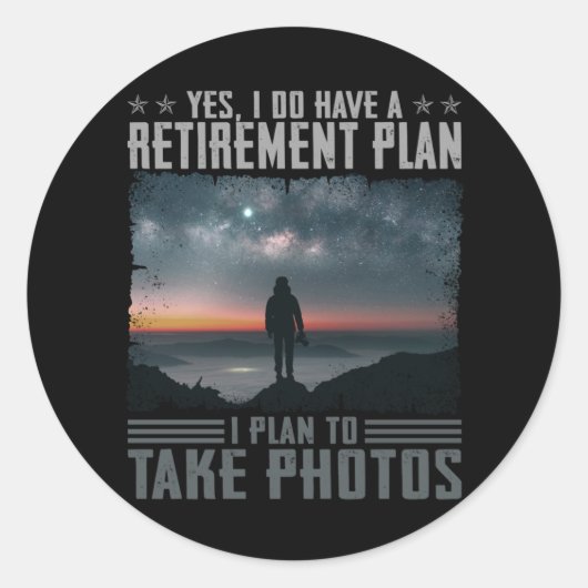 Ich habe vor, Fotos für Fotografen zu machen Runder Aufkleber (Vorderseite)