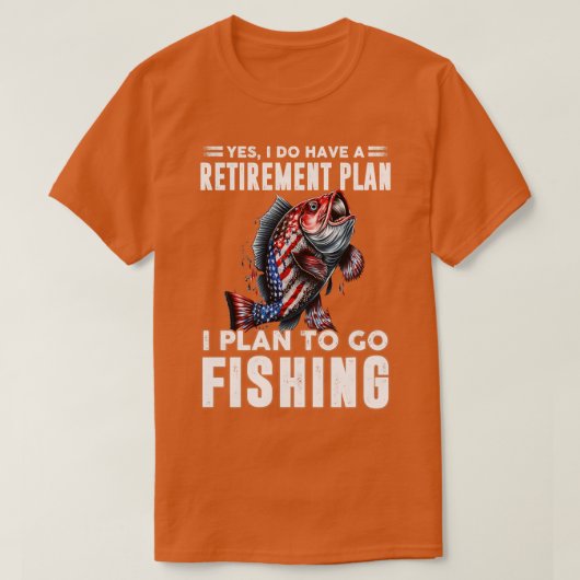 Ich habe vor zu fischen 6 T-Shirt (Design vorne)