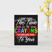 Ich habe weder die Zeit noch die Knechte, die Karte (Gelbe Blume)