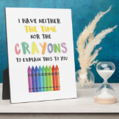 Ich habe weder Zeit noch Verrückte, das zu erkläre Fotoplatte (Seite)