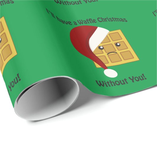 Ich habe Weihnachten ohne dich Geschenkpapier (Rolleneckpunkt)