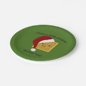 Ich habe Weihnachten ohne dich Pappteller (Schrägansicht)