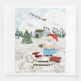 "Ich habe Weihnachten verpasst?" Serviette