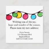 Ich habe Weihnachtsbaum-Lichter bewegt Begleitkarte (Rückseite)