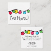 Ich habe Weihnachtsbaum-Lichter bewegt Begleitkarte (Vorne/Hinten)