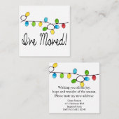 Ich habe Weihnachtsbaumleuchten verschoben Begleitkarte (Vorne/Hinten)