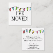 Ich habe Weihnachtsbaumleuchten verschoben Begleitkarte (Vorne/Hinten)