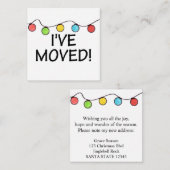 Ich habe Weihnachtsbaumleuchten verschoben Begleitkarte (Vorne/Hinten)