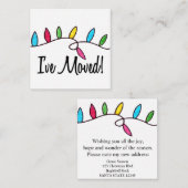 Ich habe Weihnachtsbaumleuchten verschoben Begleitkarte (Vorne/Hinten)