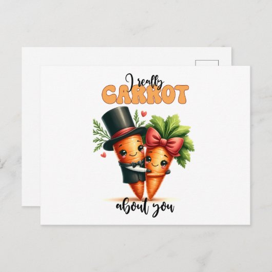 Ich habe wirklich über dich lustige vegii Postkart Postkarte (Vorne/Hinten)