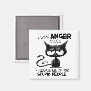 Ich habe Wutprobleme Lustiges Katzenliebhaber-Gesc Magnet