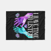 Ich habe Zeit, das Bewusstsein für Suizidpräventio Fleecedecke (Vorderseite (Horizontal))