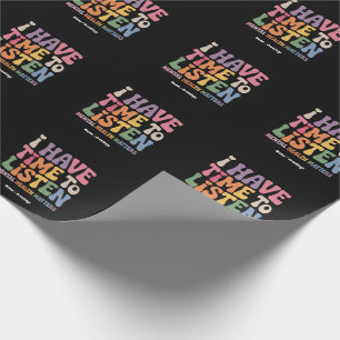 Ich habe Zeit, dem Bewusstsein für psychische Gesu Geschenkpapier