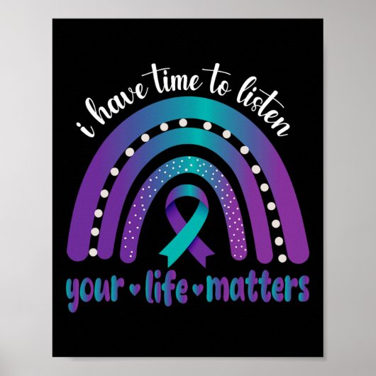 Ich habe Zeit, dem Bewusstsein für Selbstmord zuzu Poster (Vorne)