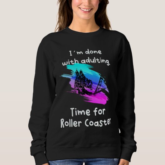 Ich habe Zeit für Roller-Untersetzer Sweatshirt (Vorderseite)