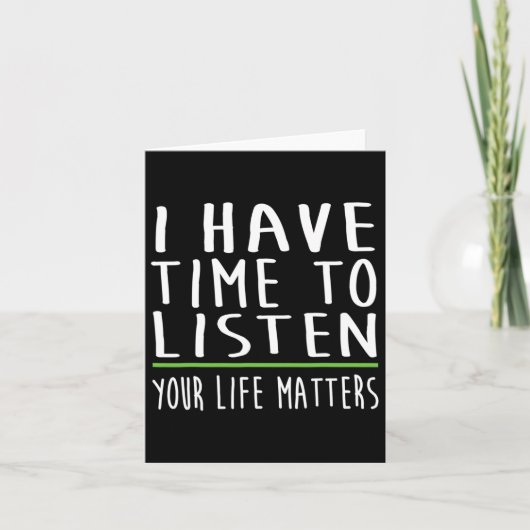 Ich habe Zeit, mir das Bewusstsein für psychische  Karte (Vorderseite)