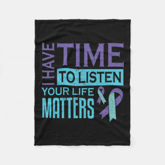 Ich habe Zeit, mir Lebensprobleme anzuhören Suizid Fleecedecke
