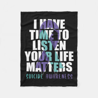 Ich habe Zeit, mir Lebensprobleme anzuhören Suizid Fleecedecke