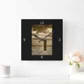 Ich habe Zeit Quadratische Wanduhr (Zuhause)