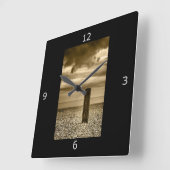 Ich habe Zeit Quadratische Wanduhr (Winkel)