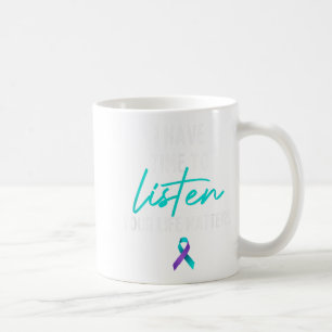 Ich habe Zeit zuzuhören Selbstmordpräventionsbewus Kaffeetasse