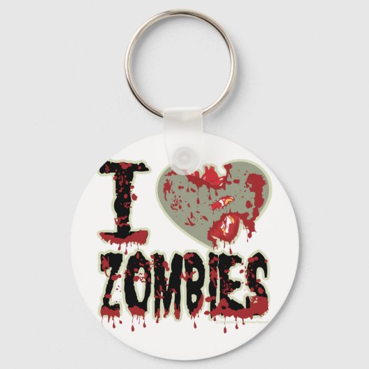 Ich habe Zombies im Herzen! Schlüsselanhänger (Vorderseite)