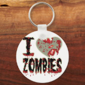 Ich habe Zombies im Herzen! Schlüsselanhänger (Vorderseite)