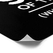 Ich habe zu 97 % Recht Poster (Ecke)