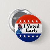 Ich habe zu Beginn der Wahlen 2026 abgestimmt Button (Vorne & Hinten)