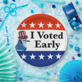 Ich habe zu Beginn der Wahlen 2026 abgestimmt Pappteller (Party)