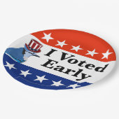 Ich habe zu Beginn der Wahlen 2026 abgestimmt Pappteller (Schrägansicht)