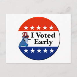 Ich habe zu Beginn der Wahlen 2026 abgestimmt Postkarte