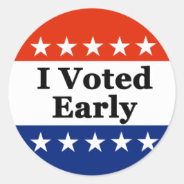 Ich habe zu Beginn der Wahlen 2026 abgestimmt Runder Aufkleber