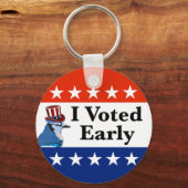 Ich habe zu Beginn der Wahlen 2026 abgestimmt Schlüsselanhänger (Rückseite)