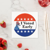 Ich habe zu Beginn der Wahlen 2026 abgestimmt Serviette (Beispiel)