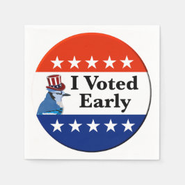Ich habe zu Beginn der Wahlen 2026 abgestimmt Serviette