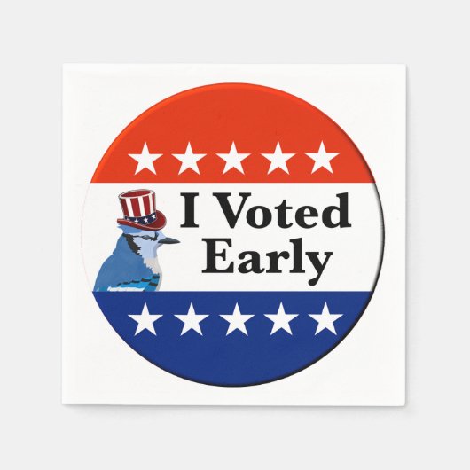 Ich habe zu Beginn der Wahlen 2026 abgestimmt Serviette (Vorderseite)