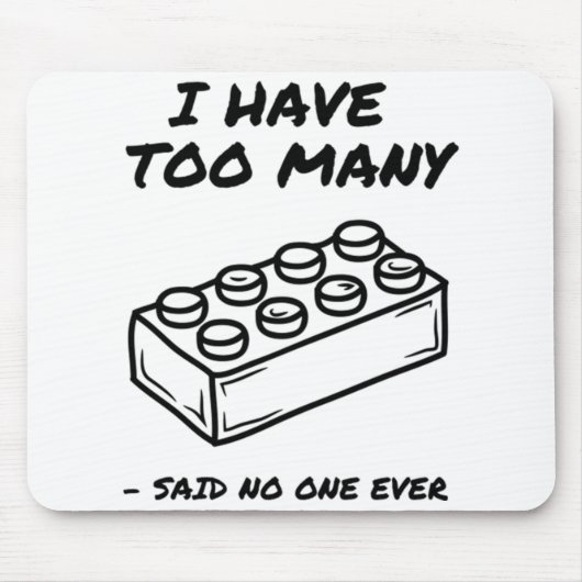 Ich habe zu viele Steine Mousepad (Vorne)