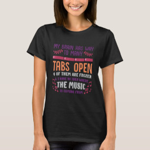 Ich habe zu viele Tabs geöffnet oder psychische Ge T-Shirt
