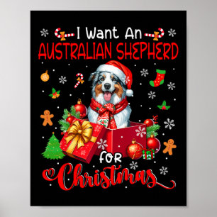 Ich habe zu Weihnachten einen australischen Hirten Poster