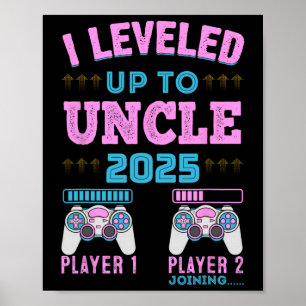 Ich habe zum Onkel 2025 aufgerüstet Schwangerschaf Poster
