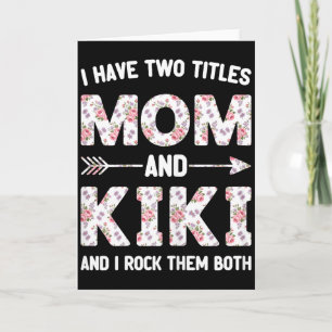 Ich habe zwei 2 Titel Mutti und Kiki floral Blumen Karte